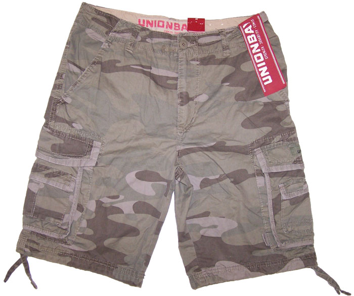 gold cargo shorts