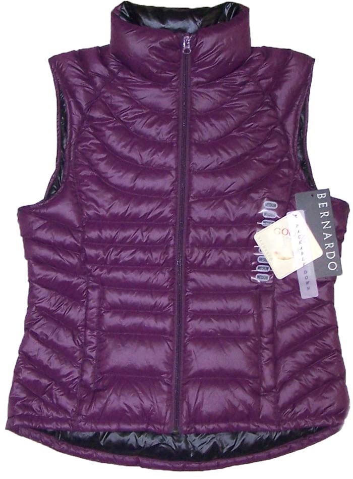 purple down vest