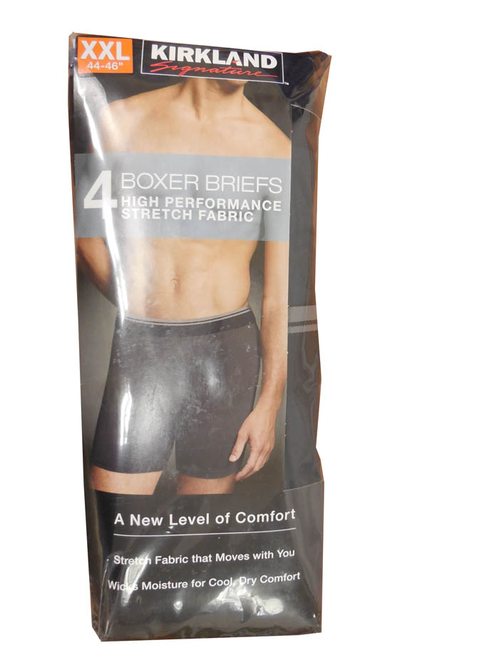 Kirkland Signature Men's Boxer Briefs Colored Pack of 4 New in
