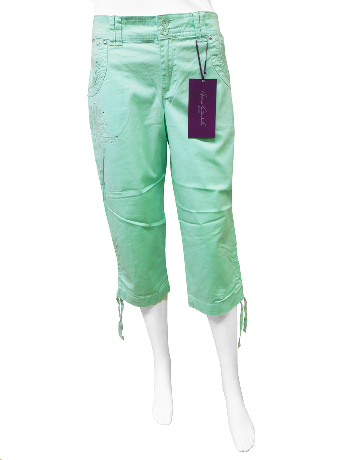 mint green capris