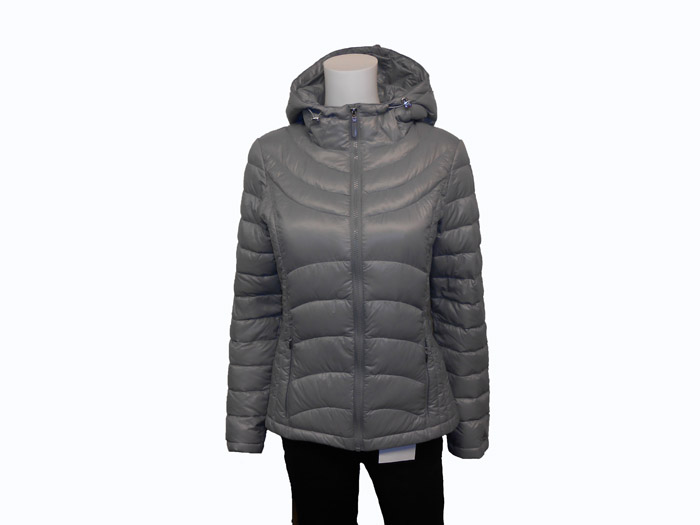 silver calvin klein coat