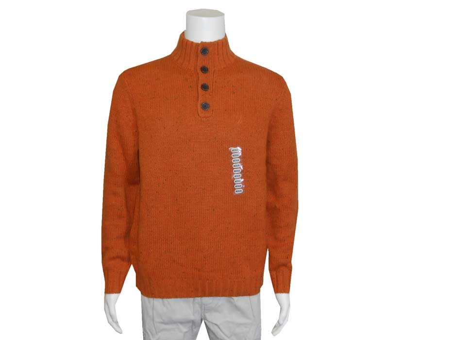 burnt orange sweater for men