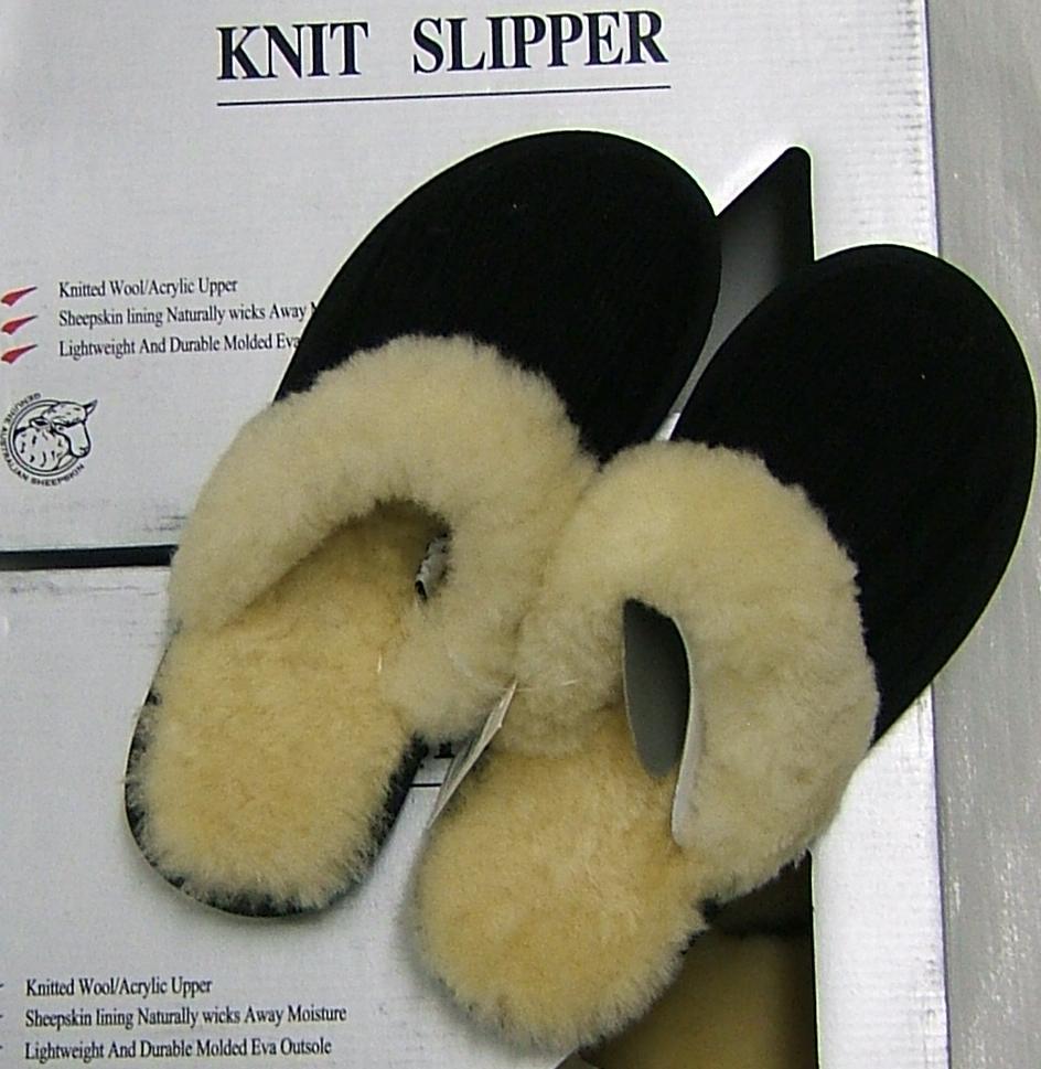 black sheepskin slippers ladies