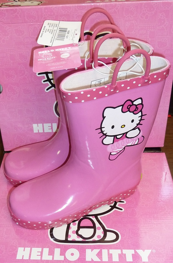 Western Chief Hello Kitty Ballerina Rain Boots New!